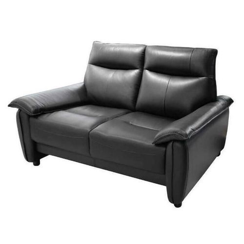 cumpără Canapea Deco Barton cu 2 locuri piele naturala Black (382) în Chișinău 