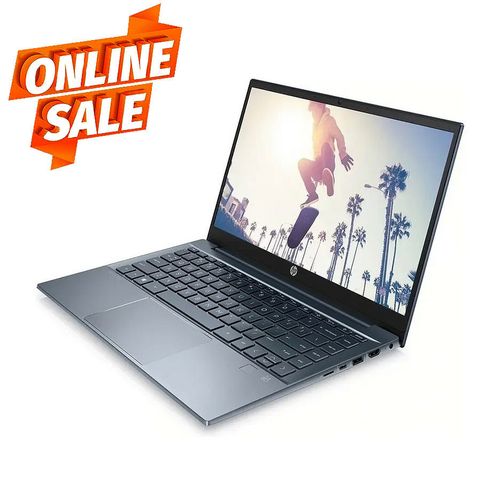 cumpără Laptop 14.0 HP Pavilion 14-ec0008ur Blue, AMD Ryzen 5 5500U 2.1-4.0GHz/ 8GB DDR4/ SSD 512GB PCIe/AMD Radeon Graphics/ 802.11ax/ BT/ 1xUSB-C DP/ 2xUSB 3.2/ Card Reader/ HD Webcam/ Illum. Keyb./14.0 IPS FHD (1920x1080) Non-glare/FreeDOS în Chișinău 