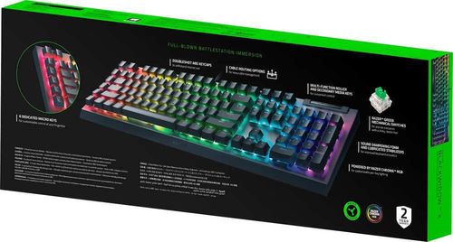 cumpără Tastatură Razer RZ03-04700800-R3R1 Mechanical BlackWidow V4 X (Green Switch) RU Layout în Chișinău 