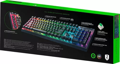 cumpără Tastatură gaming Razer RZ03-04700800-R3R1 Mechanical BlackWidow V4 X (Green Switch) RU Layout în Chișinău 