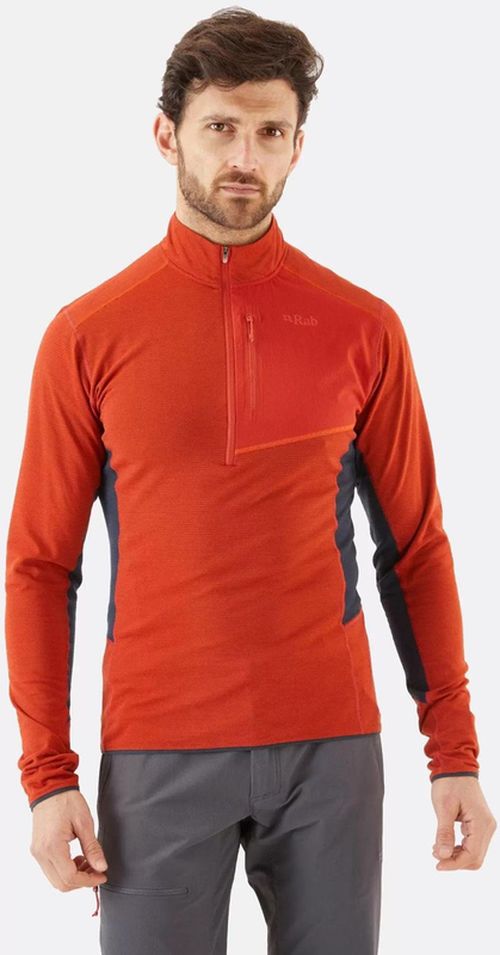 cumpără Îmbrăcăminte sport Rab Tricou barbati Syncrino Light Pull-On Red Clay L (QFF-19-RCY-LRG) în Chișinău 