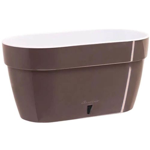 cumpără Ghiveci pentru flori Santino Jardiniera Asti 500 (12L, Sade/Alb) în Chișinău 