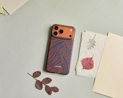 cumpără Husă pentru smartphone Pitaka iPhone 17 Pro Max Breath of Veins Edge (Burning Orange-01) (BV1701PM) în Chișinău 