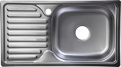 cumpără Chiuvetă bucătărie Rubano HD7642A-E incastrabila 760x420x180mm. (dreapta),inox, mat-0,8mm în Chișinău 