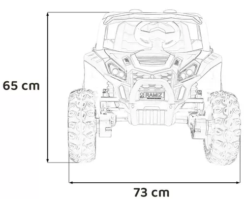 cumpără Mașină electrică pentru copii Ramiz PA.A036.ZIE Buggy UTV 2000M Racing зеленый în Chișinău 
