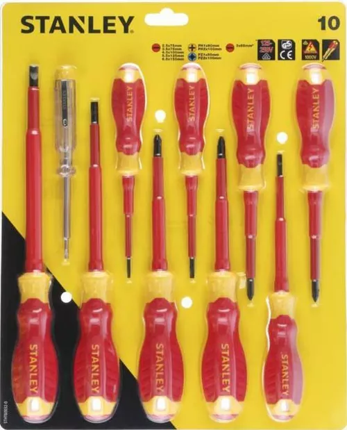 cumpără Set de unelte de mână Stanley STHT60032-0 Set surubelnite electrice 10 buc VDE în Chișinău 