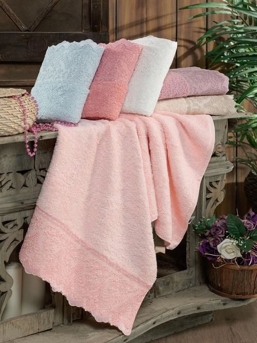 купить Домашний текстиль Promstore 44293 Dantela Fanceza Полотенце 50x90cm NH Французское кружево х/б в Кишинёве 