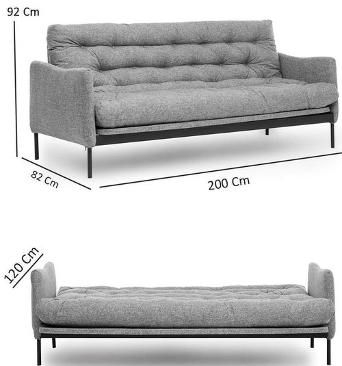 купить Диван Trendy Renge Gri inchis, extensibila (3 locuri) в Кишинёве 
