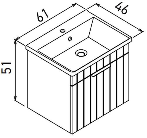 купить Шкаф под умывальник Orka Procida 60 Antracite в Кишинёве 