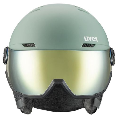 cumpără Cască de protecție Uvex Wanted Visor Oxid Green Matt 58-61cm (S5662621107) în Chișinău 
