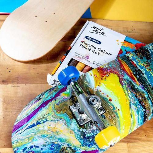 cumpără Skateboard Mont Marte MACR0053 Placa de skateboard nefinisata Signature, 80x20cm în Chișinău 
