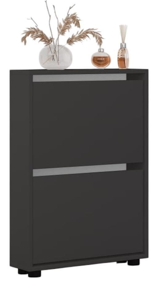 купить Полка для обуви Mobildor-Lux Leo Slim 100x16x86H cm Anthracite в Кишинёве 