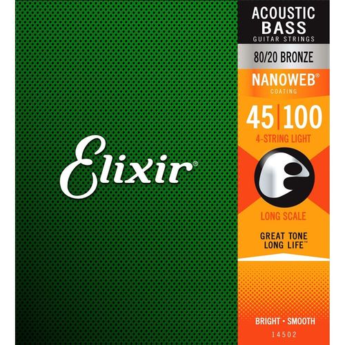 cumpără Coarda pentru instrument muzical Elixir Nanoweb Acoustic-BASS Nickel 4-String Light L 14502 în Chișinău 