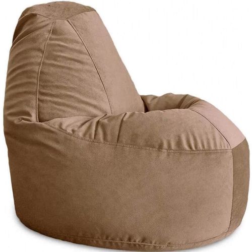 cumpără Fotoliu BeanBag BeanBag BM5892, Velur de lux, XL, Latte în Chișinău 
