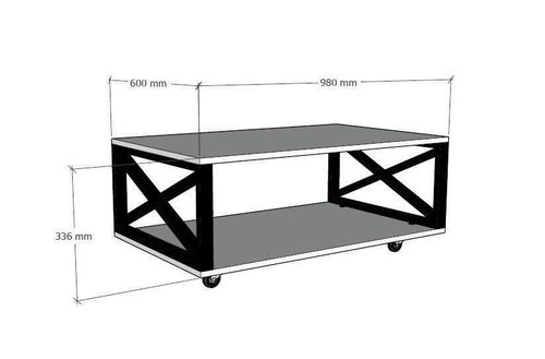 купить Журнальный столик Hanah Home Refia Atlantic Pine в Кишинёве 