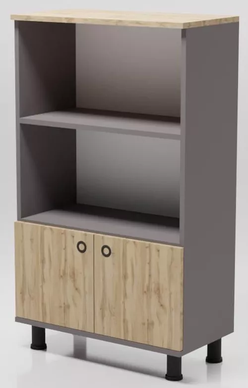 купить Офисный шкаф Smartex Mini Графит/Дуб Тёмный в Кишинёве 