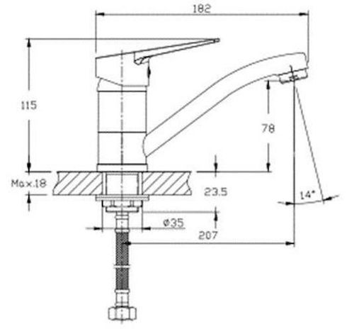 cumpără Bateria bucătărie Gehler Birken Fusion chiuveta 7125121C în Chișinău 