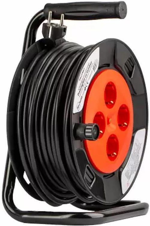 купить Удлинитель электрический Profmet 213004 Prelungitor electric cu tambur 1.5mm/30m cu impamantare si protectie termica в Кишинёве 