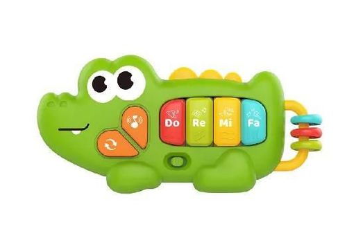 cumpără Jucărie muzicală Huanger (22580) Pian Crocodil, cu lumini și muzică HE0567 în Chișinău 