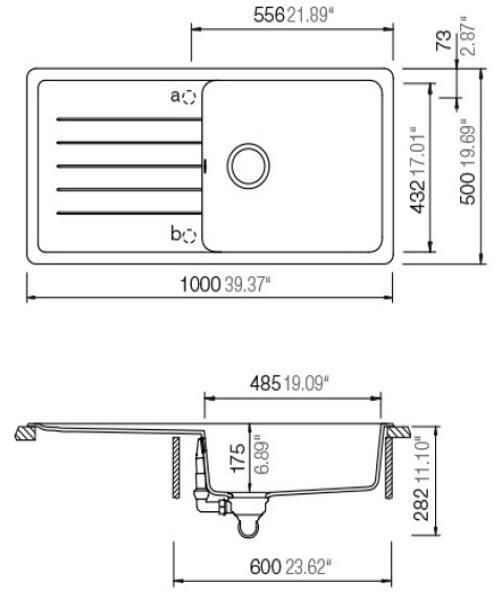 купить Мойка кухонная Schock Cristadur Toledo D-100L в Кишинёве 