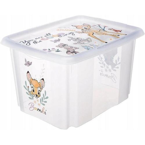 купить Короб для хранения Keeeper Bambi Transparent (12238001) 30L для игрушек в Кишинёве 