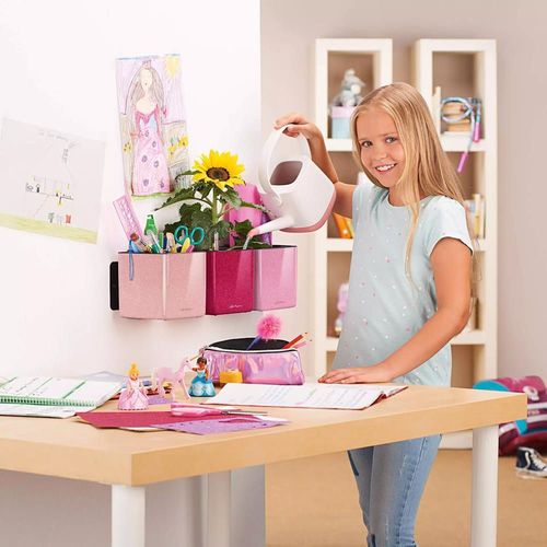 купить Цветочный горшок Lechuza Cube Glossy 14, Cherry Pie Glitter в Кишинёве 