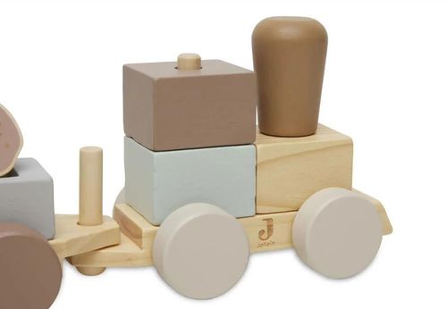 купить Игрушка Jollein 117-001-67021 Jucarie din lemn Toy Train Farm в Кишинёве 