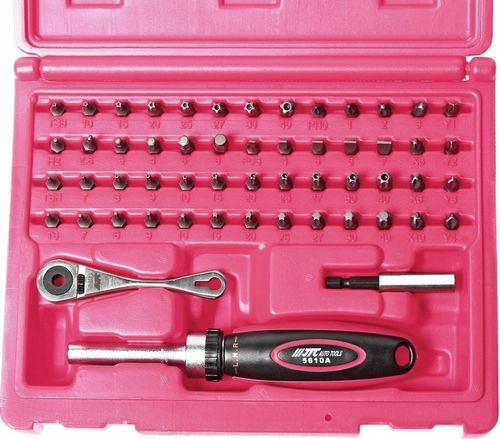 купить Отвёртка JTC JTC-5610 биты с мини-трещоткой и отвёрткой с храповым механизмом, 55 предметов в Кишинёве 