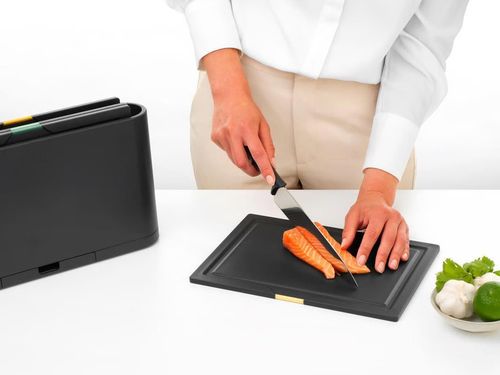 купить Доска разделочная Brabantia 22 94 66 Tasty+ Dark Grey, 4 pcs в Кишинёве 