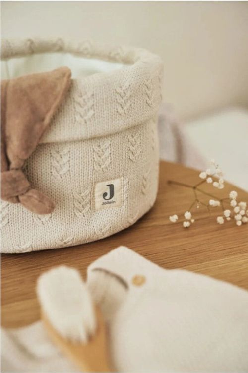 cumpără Cutie depozitare Jollein 580-001-67047 Cosulet Grain Knit Oatmeal în Chișinău 