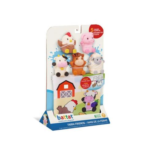 cumpără Jucărie de baie Battat BT4815Z Jucarii pentru degete: animale domestice cu carte, 2006D în Chișinău 