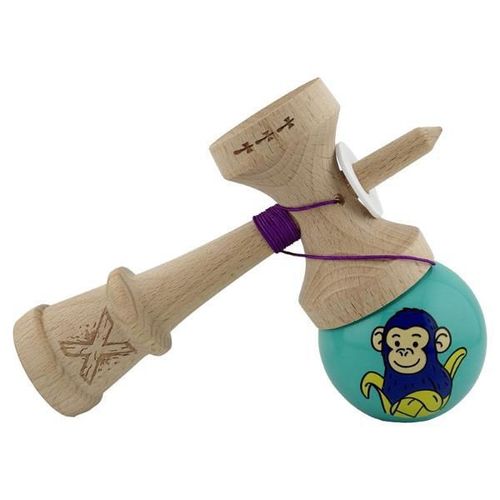 купить Активная игра Essa 164577 Kendama Super Sticky X Original, 7.5x6x18cm, Maimuță, turcoaz в Кишинёве 