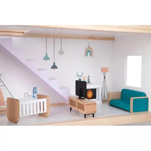 cumpără Căsuță pentru păpuși Tooky Toy TP549 TK Casuta pentru Papusa din lemn, 2887D în Chișinău 