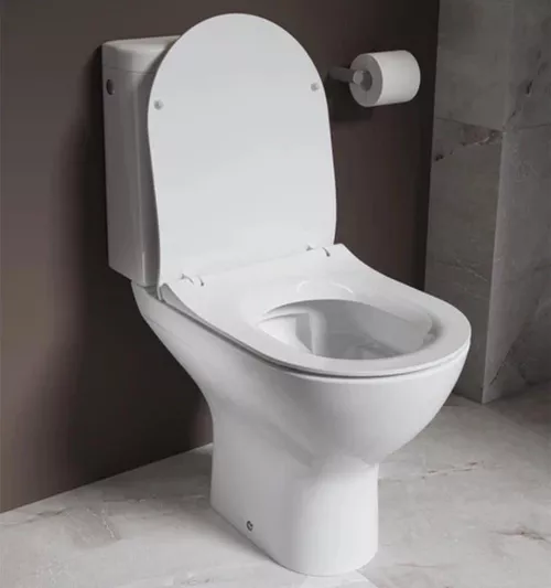 купить Унитаз Cersanit компакт Colour Pro Oval Vortex Slim ниж. подв. горизонтальный микролифт быстросъемное DRP в Кишинёве 
