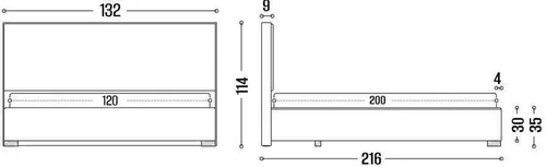 cumpără Pat my-STYLE my-Dina 120x200 (P44D12M02) în Chișinău 