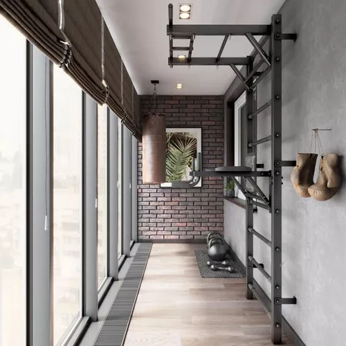 купить Шведская стенка Romana DSK (11.05.07+11.05.03+11.05.08) Black Matt шведская стенка в Кишинёве 