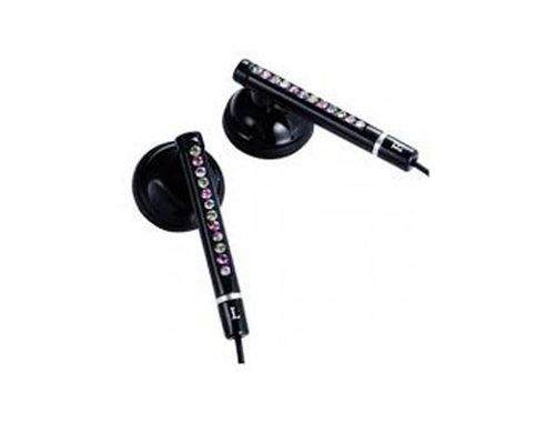 купить E11012 ELECOM WAND "Gem Drops" Jewel Type Stereo Headphones - (Black, Morganite pink), 20 Hz to 20 kHz, 32 Ohm, 104 dB/1 mW (mini casti/мини наушники) в Кишинёве 