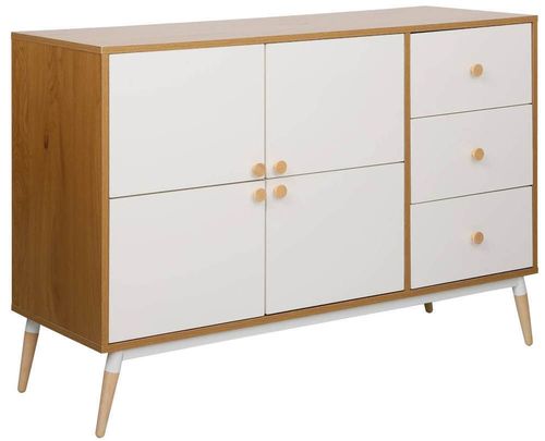 купить Комод Deco Marani 120x40x81H Oak/White в Кишинёве 