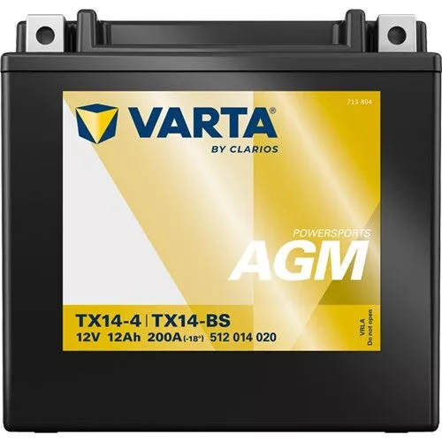 cumpără Acumulator auto Varta 12AH 200A(EN) клемы 1 (152x88x147) M6 018 AGM YTX14-BS (512014020K544) în Chișinău 