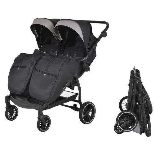 cumpără Сărucior pentru copii Moni TwinGo Onyx, pentru gemeni în Chișinău 