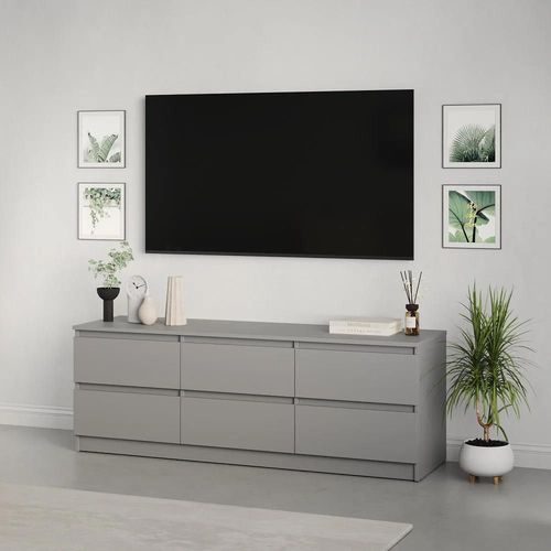 cumpără Comodă TV MebelStar NEO 6S 150x43x53 Grey (MBS-1285) în Chișinău 