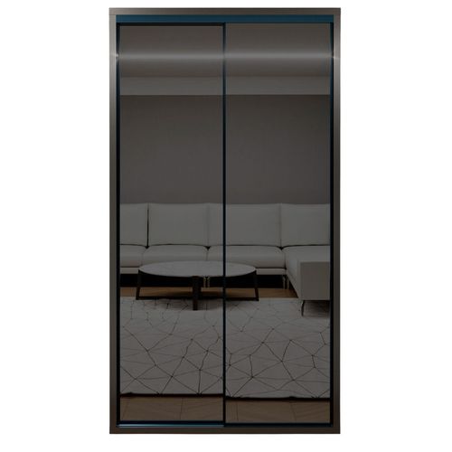 купить Шкаф Bayro Parma Graphite 1200x2250x600 антрацит, купе в Кишинёве 