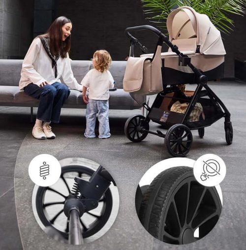cumpără Сărucior pentru copii KinderKraft 2в1 Vesto 2 KSVEST02BLK2000 Black în Chișinău 