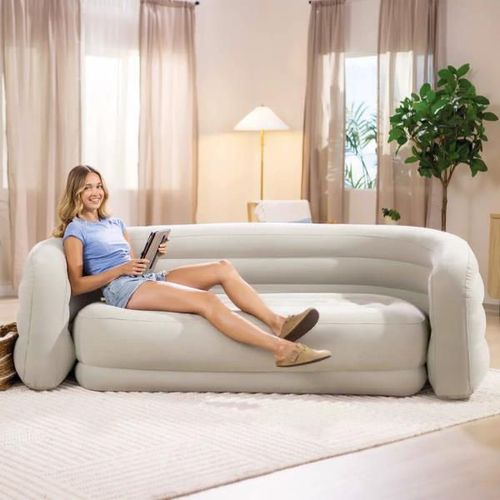 cumpără Plută-saltea gonflabilă Intex 66571 Canapea curbată gonflabila Curve 229x109x81cm în Chișinău 