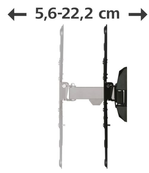 купить Крепление настенное для TV Hama 118102 Fullmotion TV Wall Bracket, 165 cm (65), black в Кишинёве 