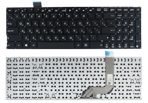 cumpără Keyboard Asus X542 X542U X542UN w/o frame "ENTER"-small ENG/RU Black în Chișinău 