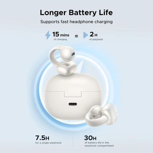 купить Наушники беспроводные Ugreen 45786, Open Ear HiTune S3 | WS209, White в Кишинёве 