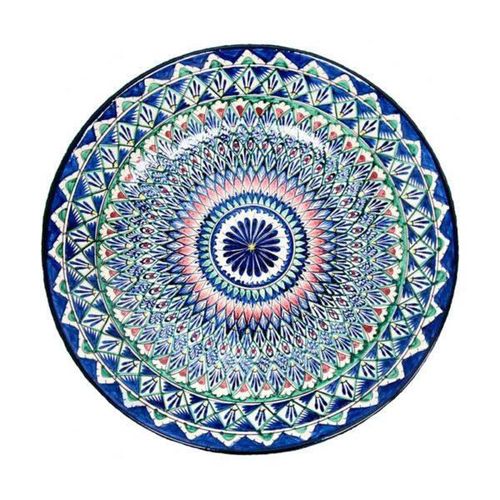 cumpără Farfurie Rishtan Ceramic Lyagan Mehrob 34cm, pictata manual, ceramica în Chișinău 