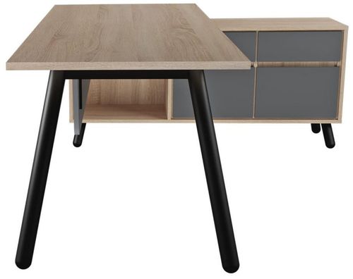 купить Офисный стол Deco Fusion + box incorporat Dreapta 1800x800/1550x400 в Кишинёве 