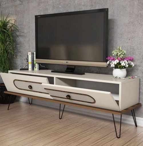 cumpără Comodă TV Trendy Ekol, Crema 145x45x40cm în Chișinău 